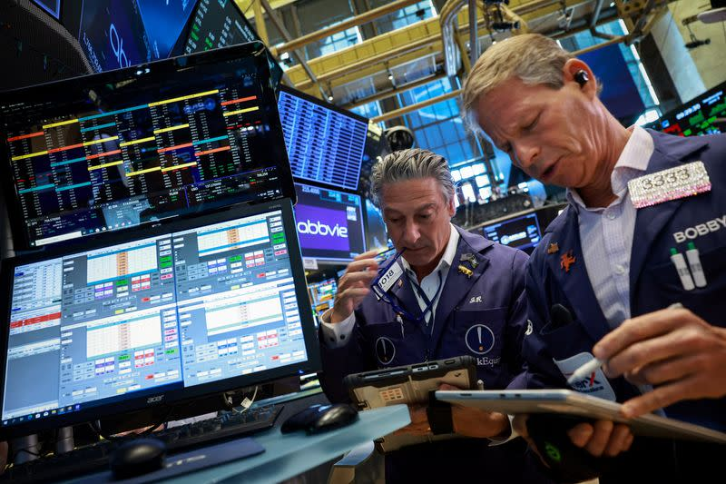 Nasdaq weekly chart showing sharp drop June 2-5 2026 chip stock selloff